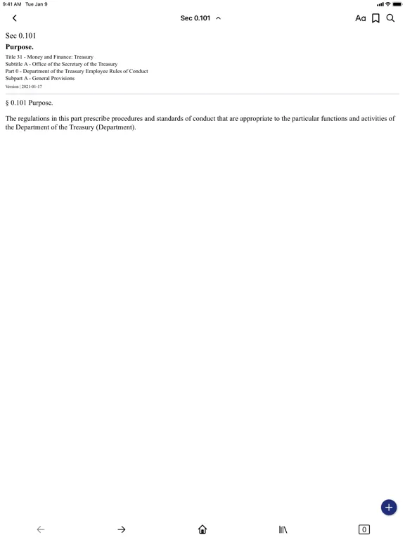 CFR 31 by PocketLaw iPad  Screenshots