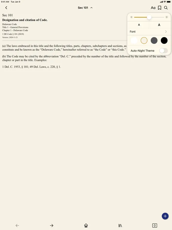 Capturas de tela do Delaware Code by PocketLaw iPad 