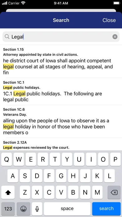 Iowa Code by PocketLaw應用截圖