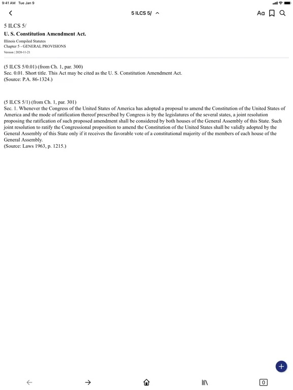 Capturas de pantalla de Illinois Compiled Statutes iPad 