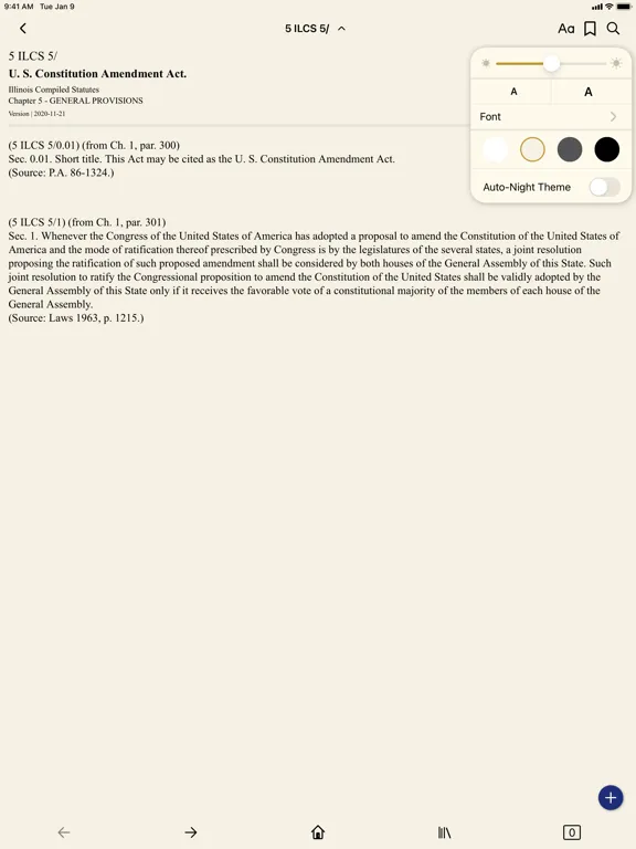 Capturas de pantalla de Illinois Compiled Statutes iPad 