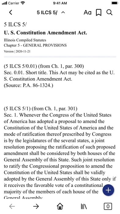 Capturas de pantalla de Illinois Compiled Statutes