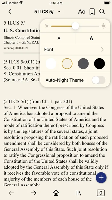 Capturas de pantalla de Illinois Compiled Statutes