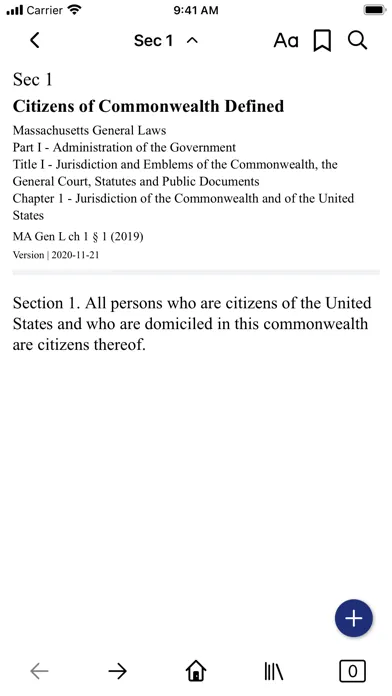 Скриншоты Massachusetts General Laws
