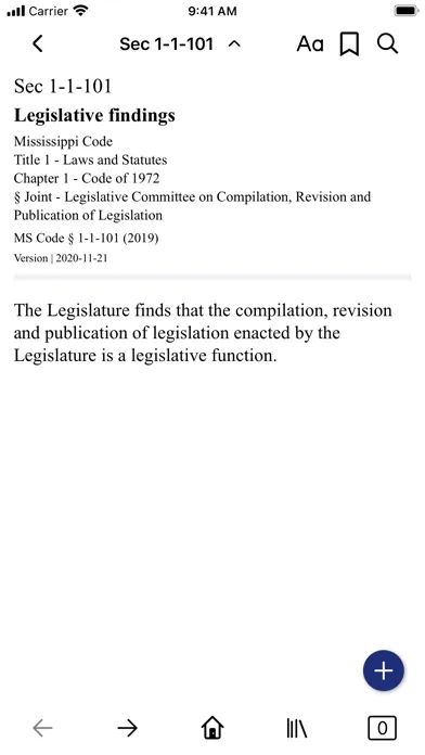 Mississippi Code by PocketLaw سکرین شاٹس