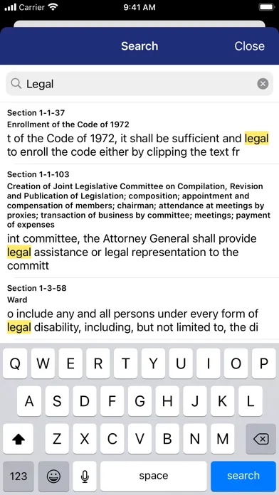 Mississippi Code by PocketLaw سکرین شاٹس