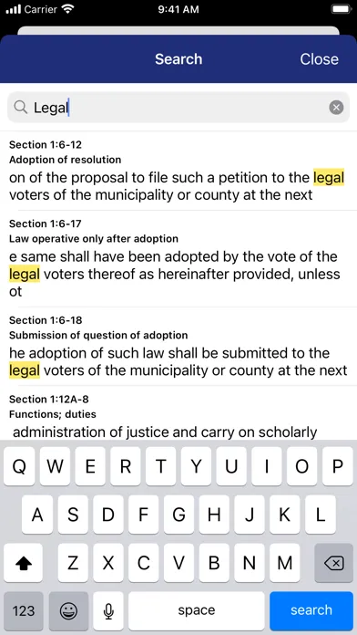 Tangkapan layar New Jersey Revised Statutes