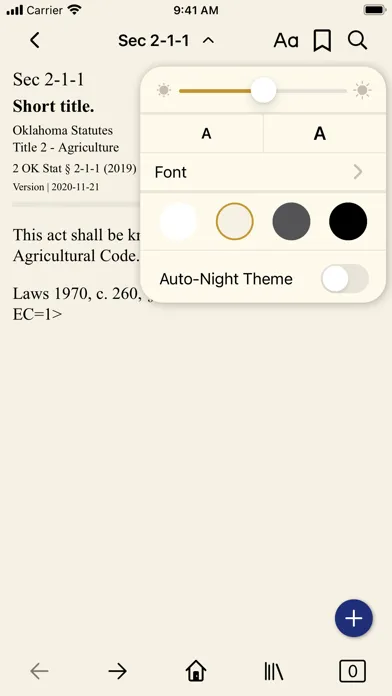 Ảnh chụp màn hình của Oklahoma Statutes by PocketLaw