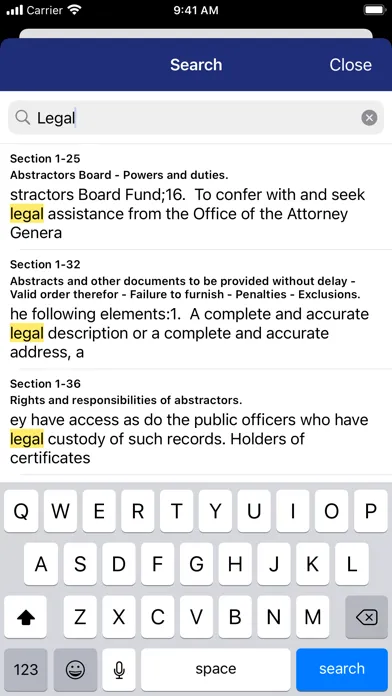 Ảnh chụp màn hình của Oklahoma Statutes by PocketLaw