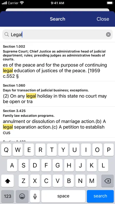 Oregon Revised Statutes स्क्रीनशॉट
