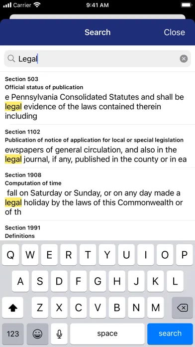 Pennsylvania Statutes Law Ekran Görüntüleri