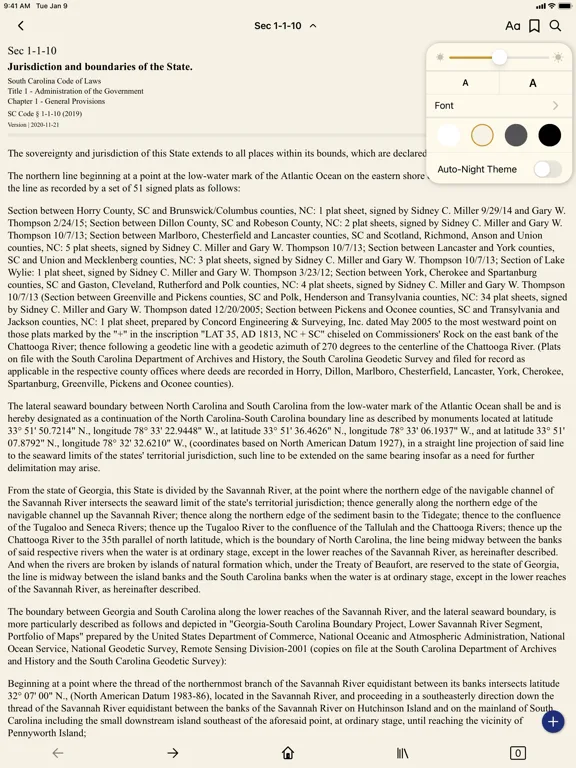 South Carolina Code Of Laws iPad 应用截图