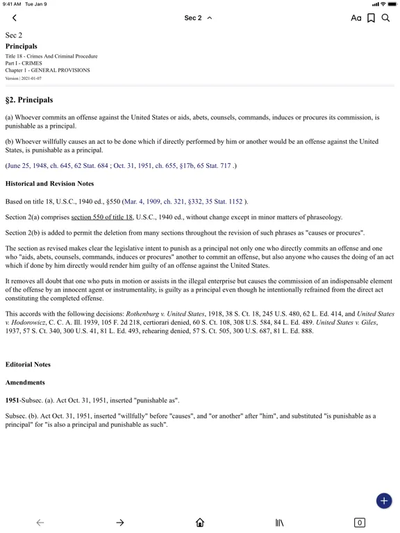 USC 18 by PocketLaw iPad  스크린샷