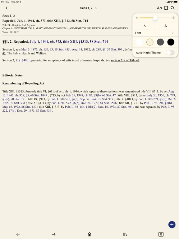 USC 24 - Hospitals And Asylums iPad 应用截图