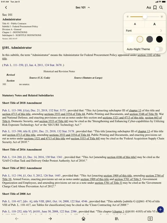 Screenshot di USC 41 - Public Contracts iPad 