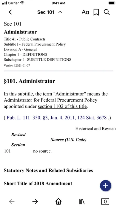 Screenshot di USC 41 - Public Contracts