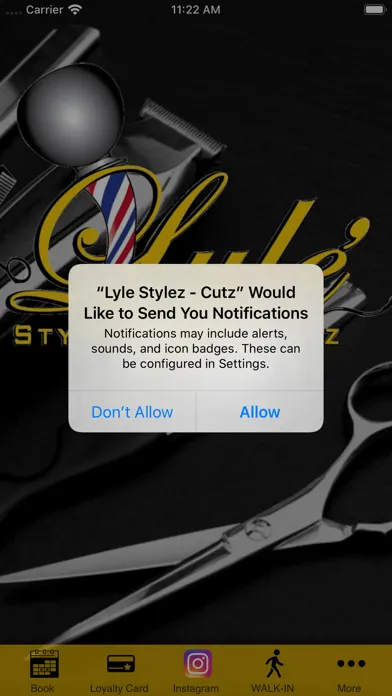 Tangkapan skrin Lyle Stylez & Cutz