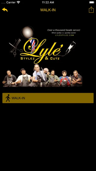 Tangkapan skrin Lyle Stylez & Cutz