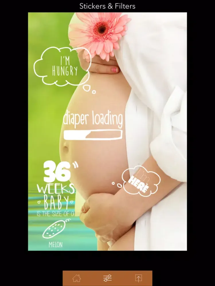+470 stickers & filters | baby story iPad 应用截图