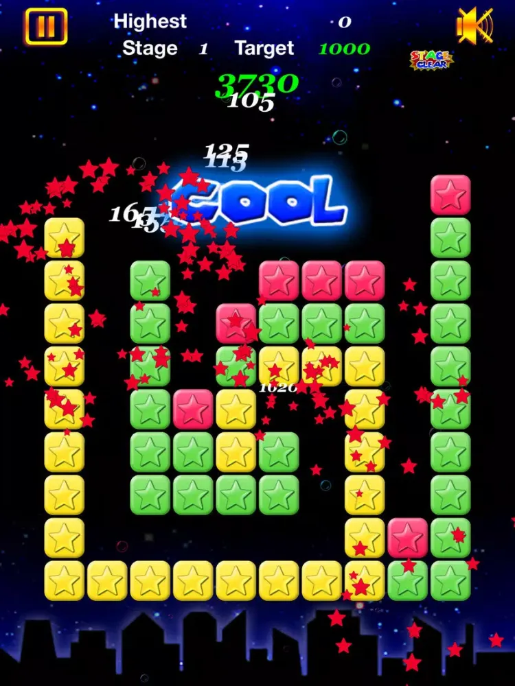 Capturas de tela do Stars Flappy Crush iPad 