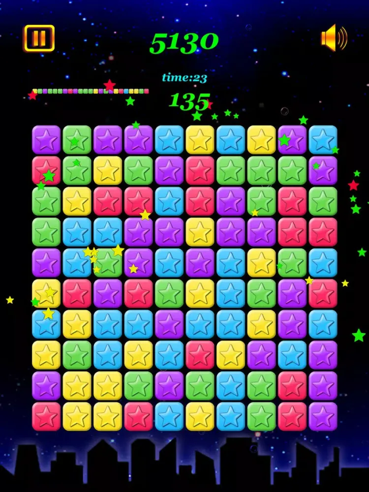 Capturas de tela do Stars Flappy Crush iPad 