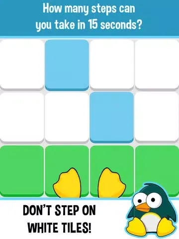 Crazy Feet - Don't Step on the Glass White Tile iPad  স্ক্রিনশট