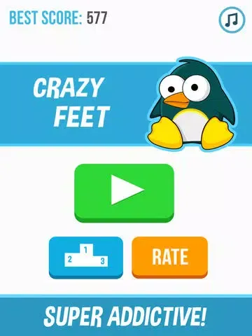 Crazy Feet - Don't Step on the Glass White Tile iPad  স্ক্রিনশট