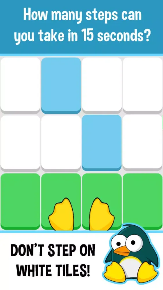Crazy Feet - Don't Step on the Glass White Tile স্ক্রিনশট