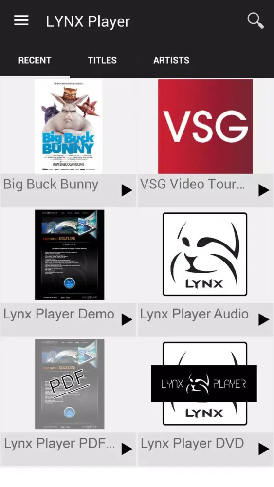 LYNX Player Screenshots
