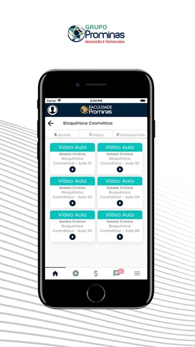 Captures d'écran de App Prominas
