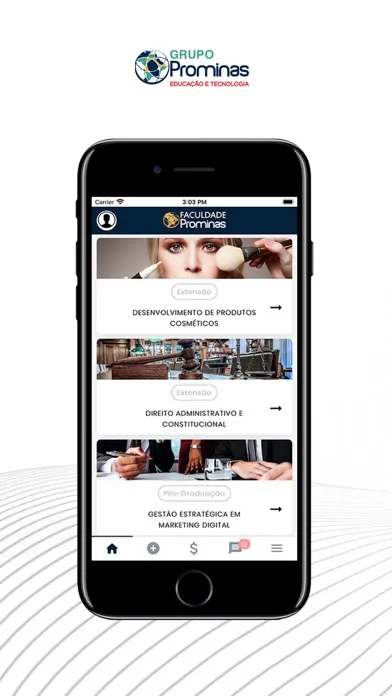 Captures d'écran de App Prominas