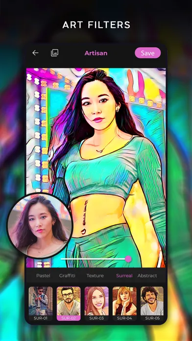 Скриншоты Artisan Cartoon Photo Editor