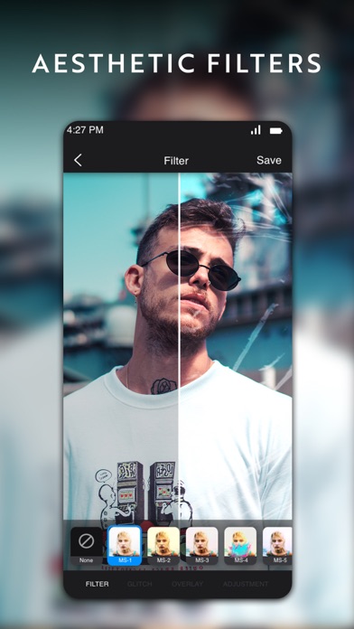 Tangkapan skrin NeonArt: Neon Background Maker
