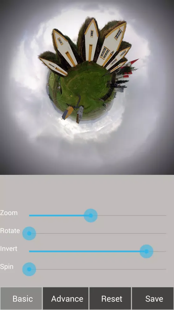 Capturas de tela do Tiny Planet FX Pro