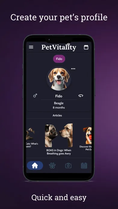 PetVitality Pet Health tracker 스크린샷