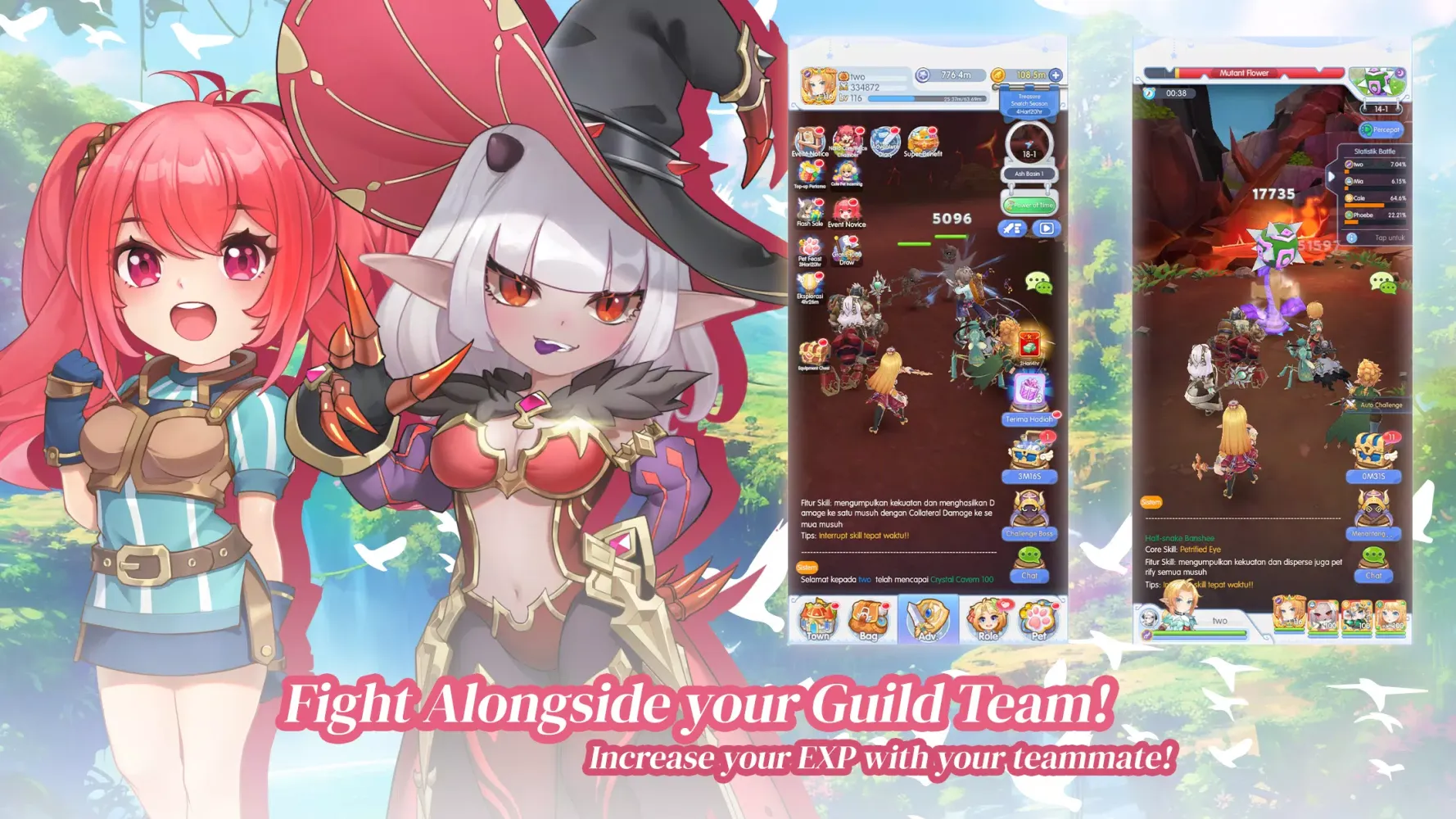 Tangkapan layar Luna Heroes