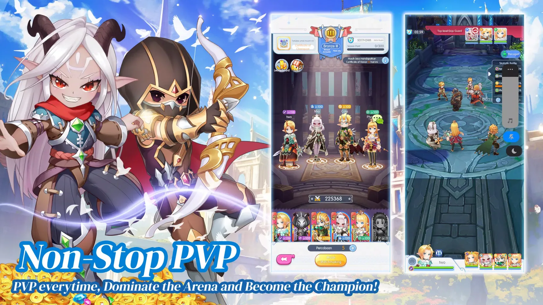 Tangkapan layar Luna Heroes