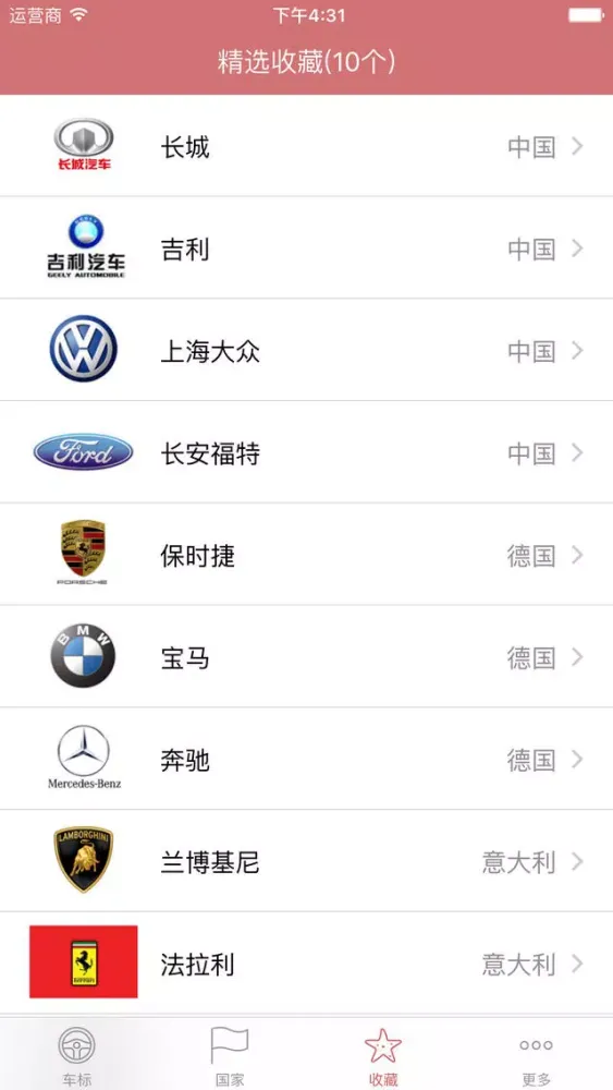 Скриншоты 车标大全 - 世界著名汽车车标大全
