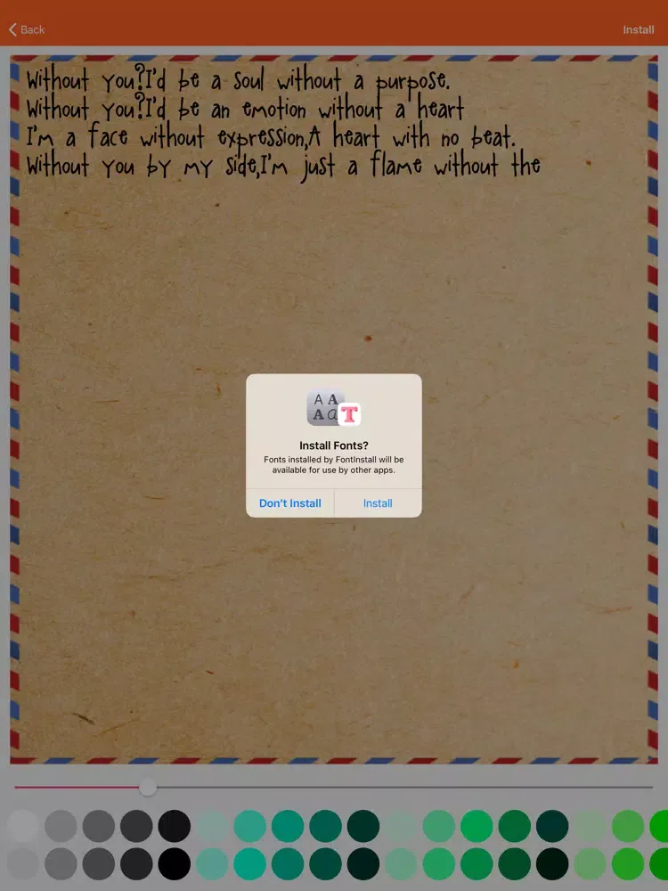Fonts Install - Cool Fonts iPad  스크린샷