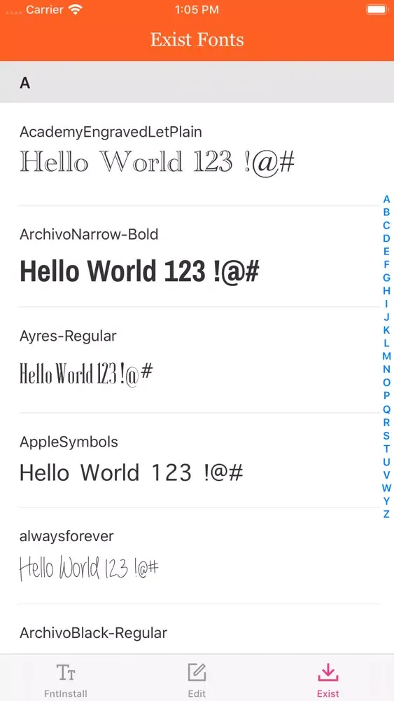 Fonts Install - Cool Fonts 스크린샷