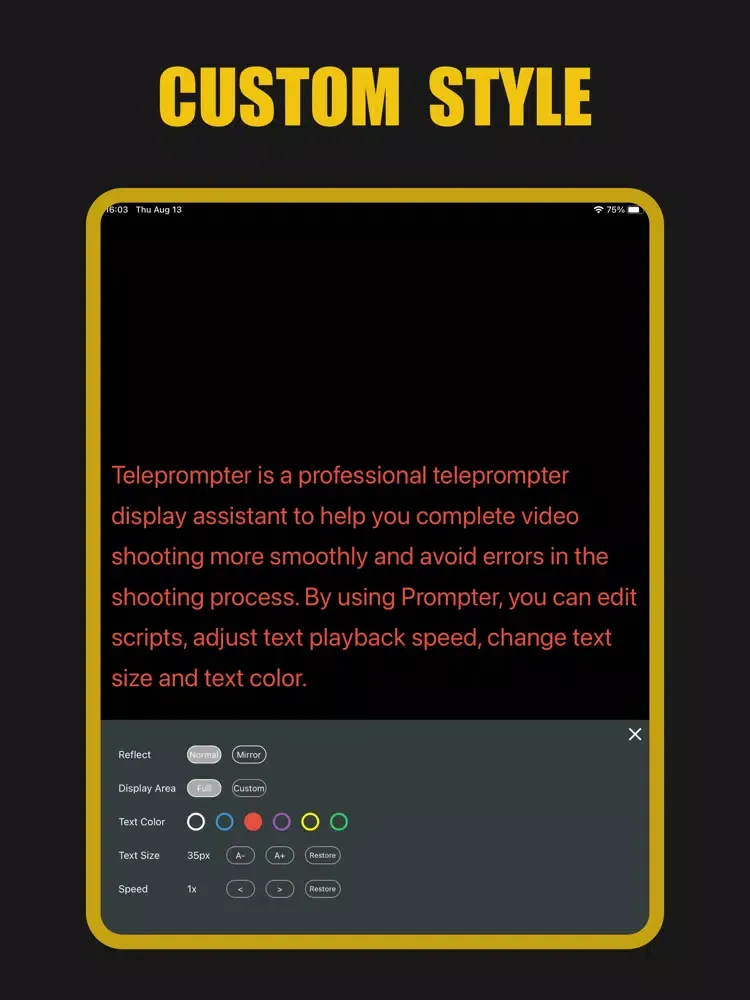 Teleprompter - Script Prompter iPad  স্ক্রিনশট
