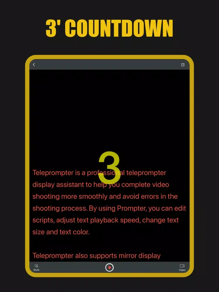 Teleprompter - Script Prompter iPad  স্ক্রিনশট