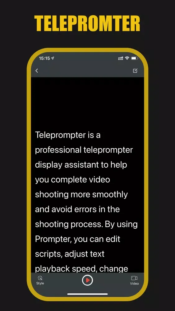 Teleprompter - Script Prompter স্ক্রিনশট
