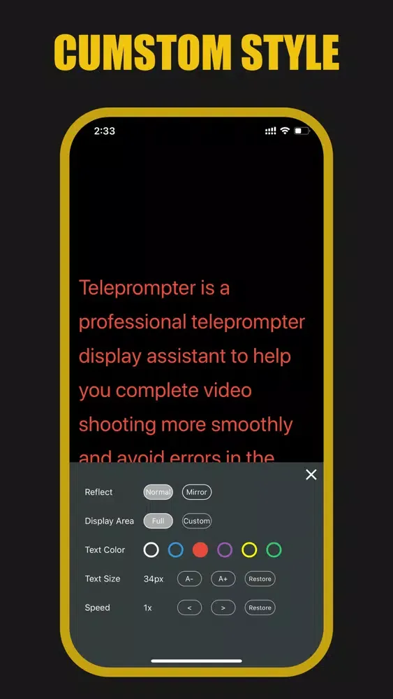 Teleprompter - Script Prompter স্ক্রিনশট