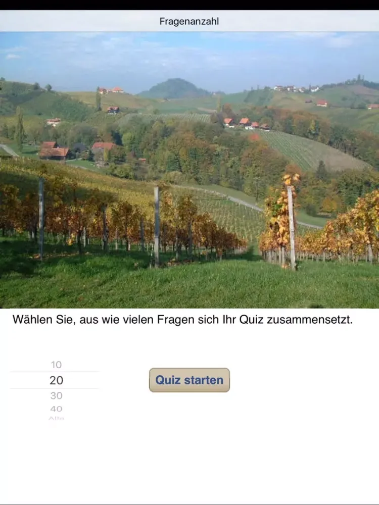 ภาพหน้าจอของ Weinquiz Österreich iPad 