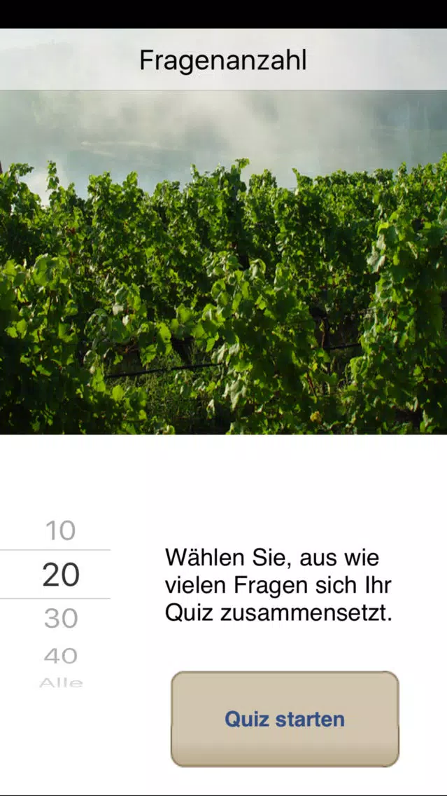 Tangkapan skrin Weinquiz Österreich