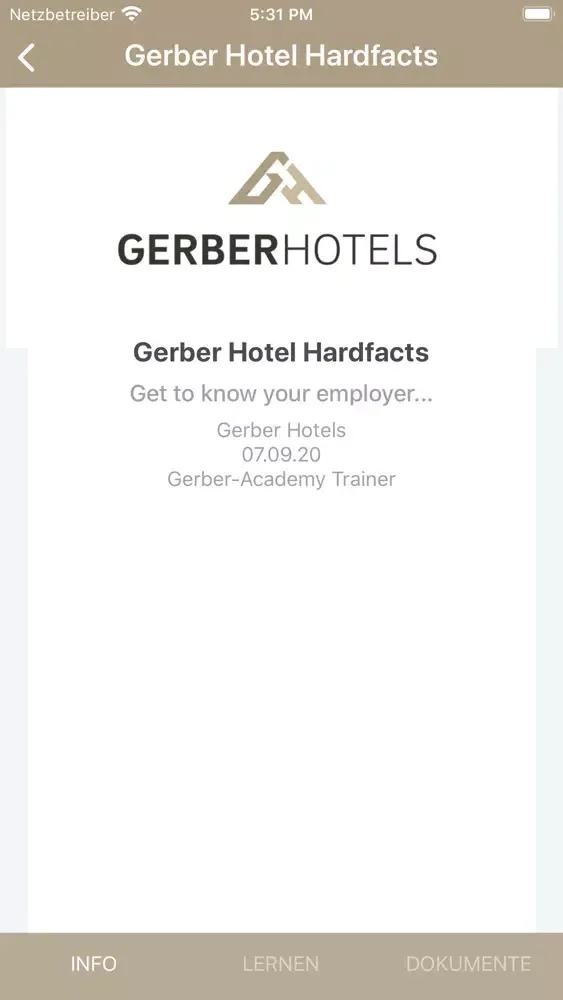 ภาพหน้าจอของ GERBER Academy