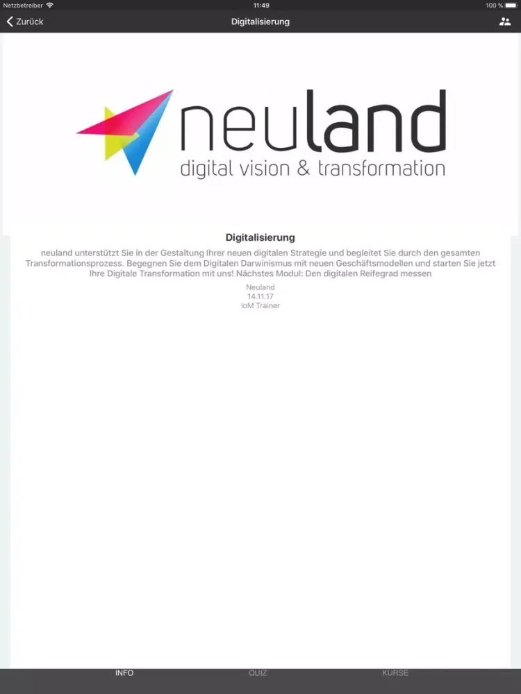 neuland Academy iPad  স্ক্রিনশট