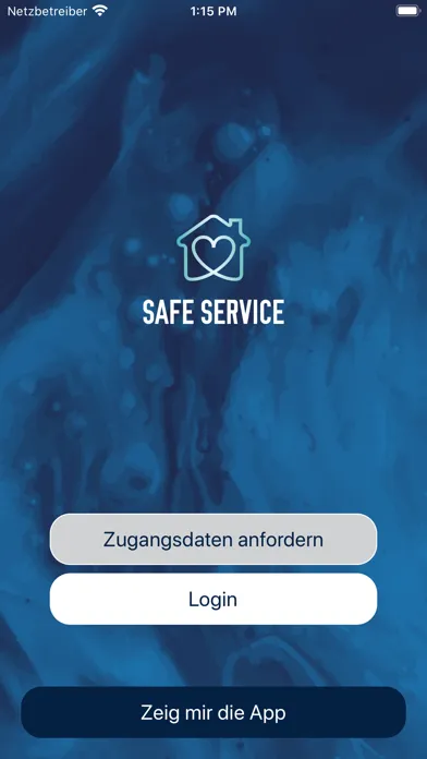 Tangkapan layar SAFE SERVICE®