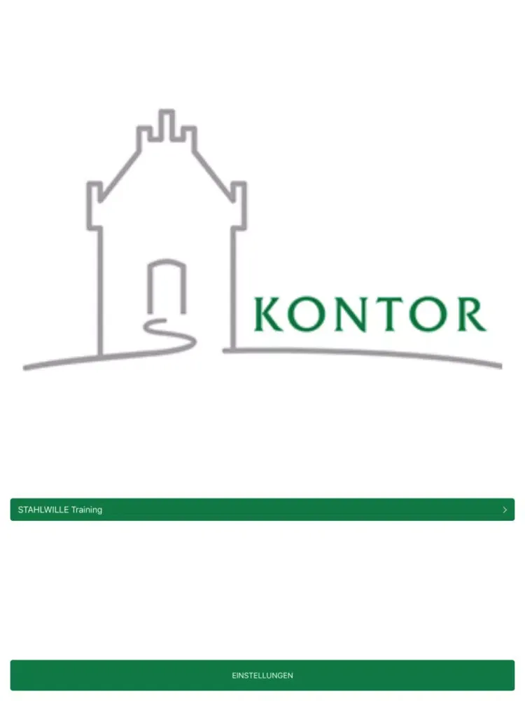 Capturas de tela do Kontor m-learning iPad 